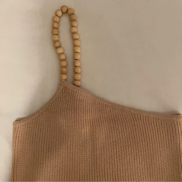 Zara Asymmetric Beaded Knit Top - Picture 5 of 9